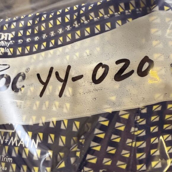 Mizzen + Main Men's Geometric Trim Fit Short Sleeve Polo Shirt Blue Small NWOT - Picture 10 of 11